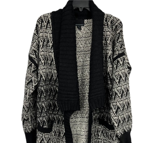 Cynthia Rowley Black Wool Alpaca Blend Cardigan Size Large - Picture 3 of 7